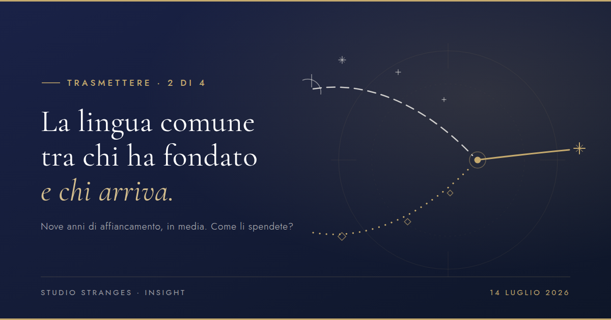 Due rotte — una tracciata col sestante, una col GPS — convergono in un'unica rotta comune verso lo stesso punto. Capitolo Trasmettere, Studio Stranges Insight