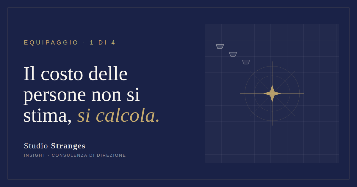 Il costo pieno di una giornata di lavoro: dai giorni di calendario alle giornate vendibili alle giornate previste in vendita. Capitolo Equipaggio, Studio Stranges Insight